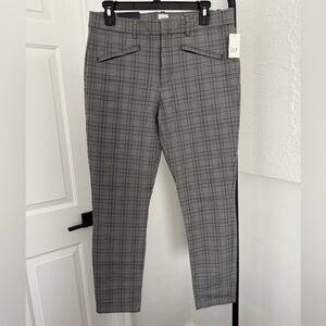 GAP Black and White Plaid Skinny Ankle Pants